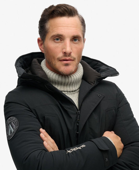 City Padded Parka Jacket | Black