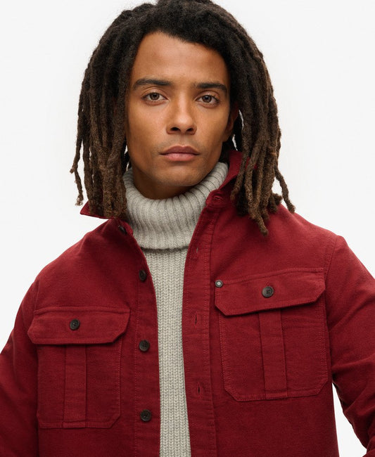 Merchant Overshirt | Wine Red