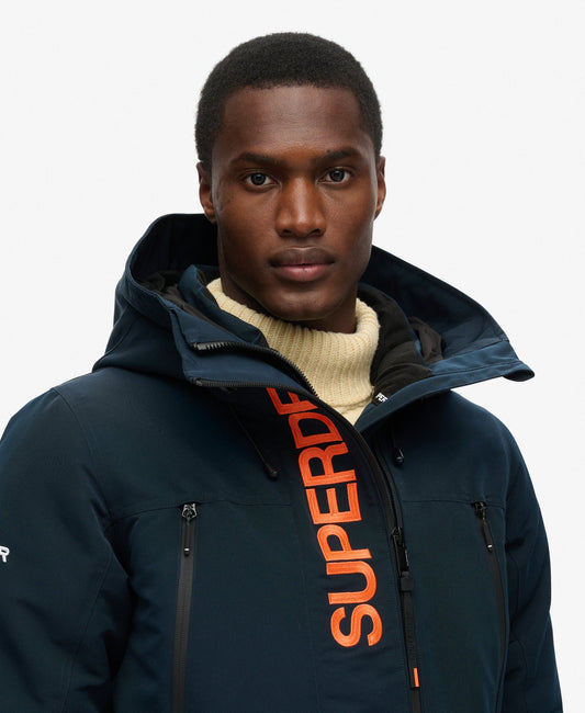 Hooded Ultimate Embroidered Windbreaker | Eclipse Navy