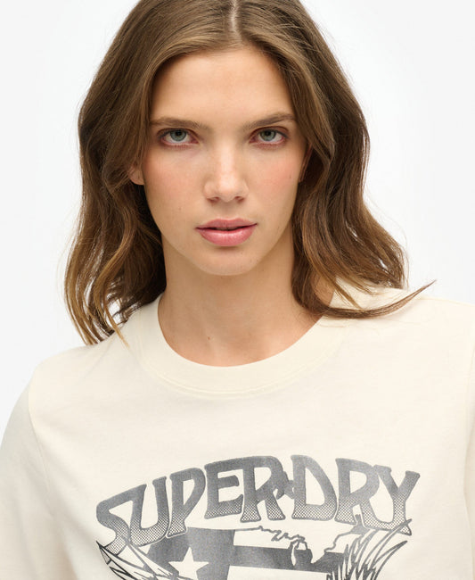 American Eagle Tee | Cream