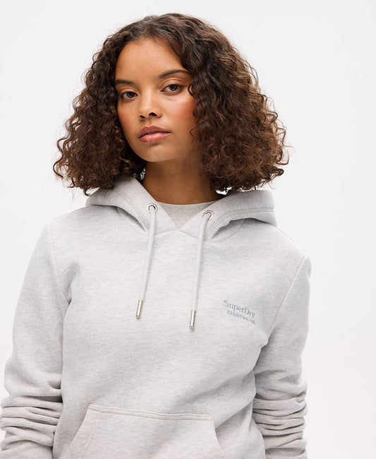 Essential Logo Hoodie | Glacier Grey Marle