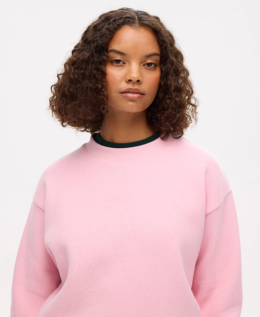 Essential Logo Crew Sweat | Romance Rose Pink