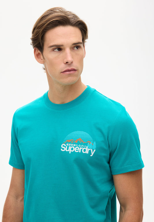 Outdoors Graphic Tee | Blue Grass