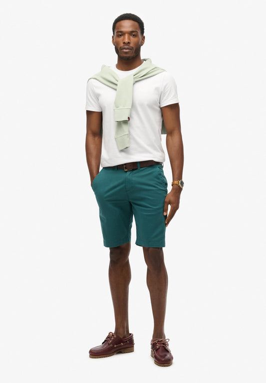 Vintage Slim Fit Chino Short | Teal