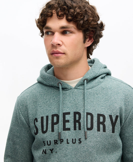 Surplus Graphic Hoodie | Mid Pine Green Grit