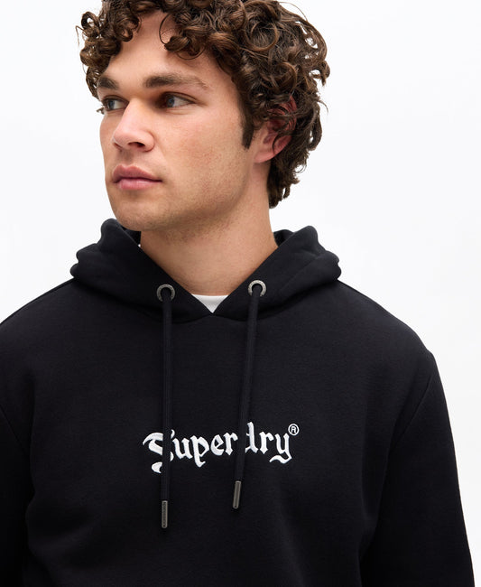 Retro Rock Graphic Hoodie | Black