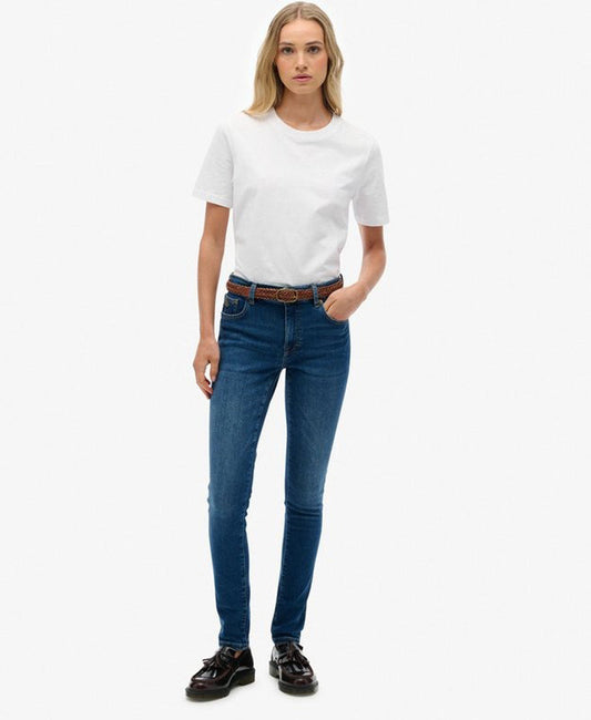 Mid Rise Skinny Jean | Deep Indigo Denim 30