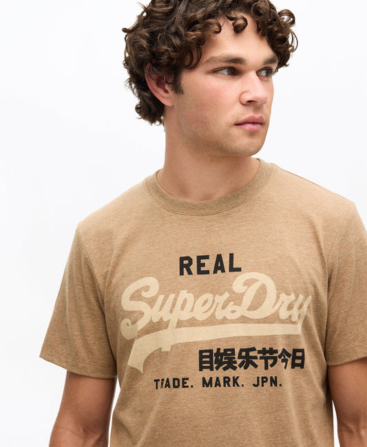 Vintage Logo Heritage Graphic Tee | Buck Tan Brown Marle