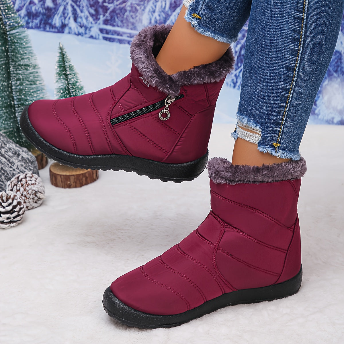 🔥Hot Sale 50% OFF - Women's Cozy Winter Waterproof Anti-Slip Orthopedic Boots