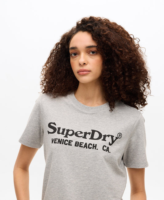 Venue Metallic Graphic Tee | Pumice Stone Marle