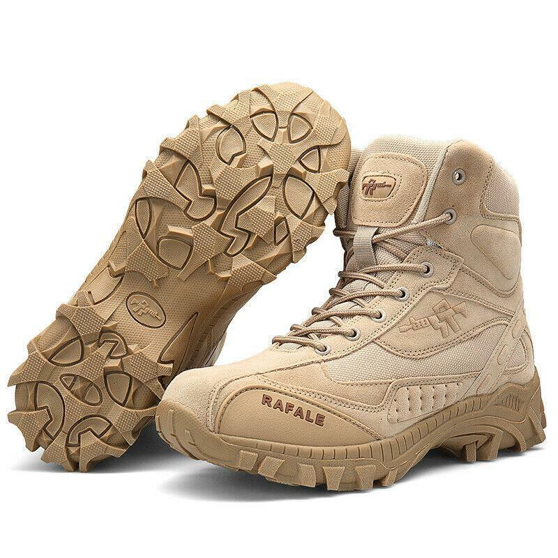 (BLACK FRIDAY SPECIAL-70%OFF)Men's  Winter Anti-Puncture Wide Toe Combat Boots Waterproof Non-Slip Orthopedic Support Work Boots