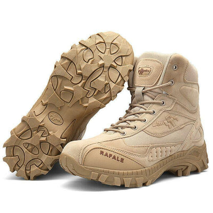 (BLACK FRIDAY SPECIAL-70%OFF)Men's  Winter Anti-Puncture Wide Toe Combat Boots Waterproof Non-Slip Orthopedic Support Work Boots