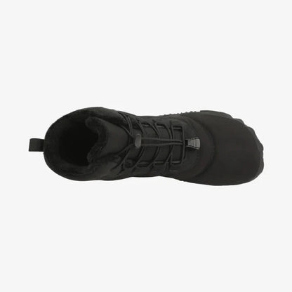 Men's Warm Fleece Barefoot Boots Wide Toe Orthopedic Support Snow Boots Waterproof Non-Slip Winter Boots