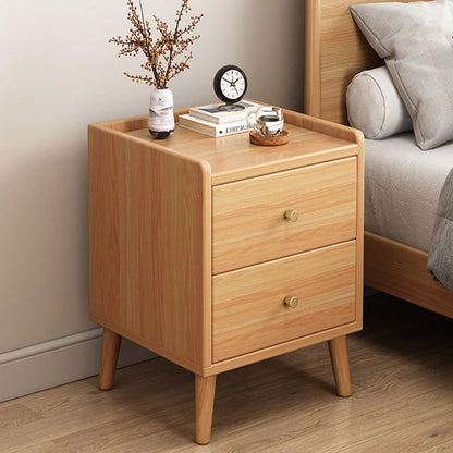 Solid Wood Multi-Purpose Storage Bedside Cabinet