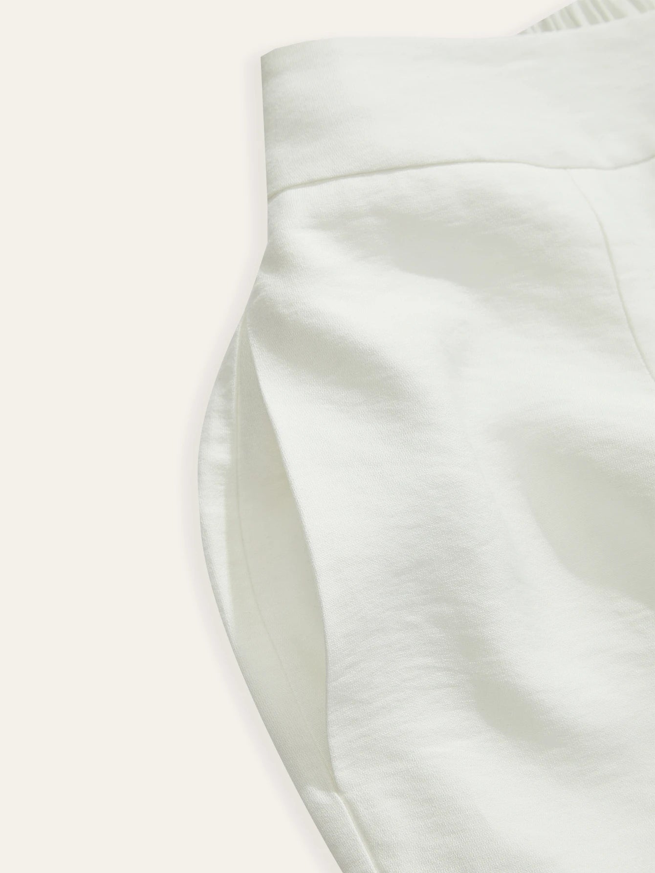 Women's White Elegant Casual Loose Pants