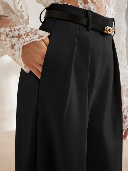Women's Modern Stylish Simple Wide-Leg Suit Pants