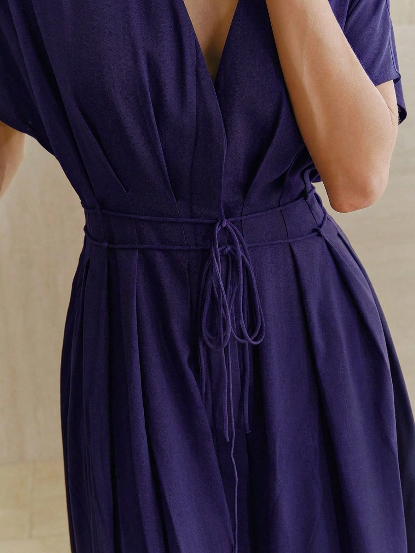 Women's New French Elegant Deep V-Neck  Dress