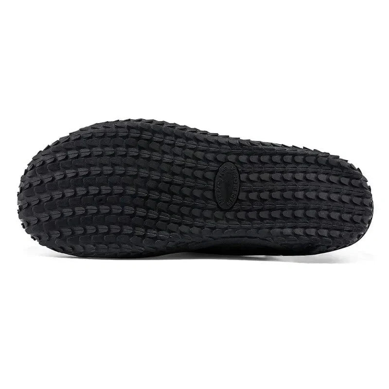 (Limited Time Sale 49%off)Men slippers home winter indoor warm plush shoes thick bottom waterproof leather house slippers cotton shoes