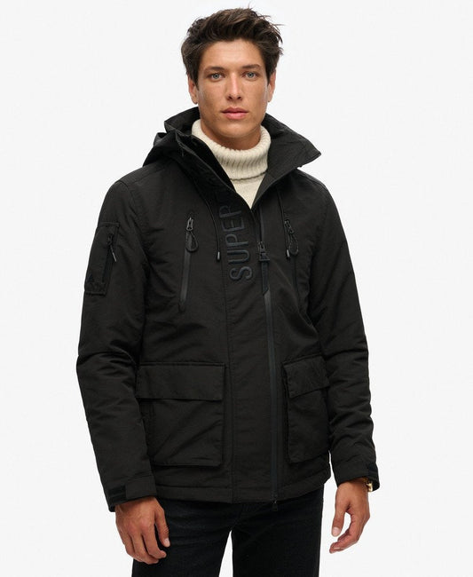 Ultimate Embroidered Windbreaker Slim Fit Jacket | Jet Black