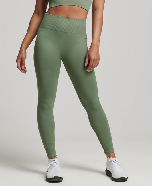 Core Seamless 7/8 Tight | Laurel Khaki
