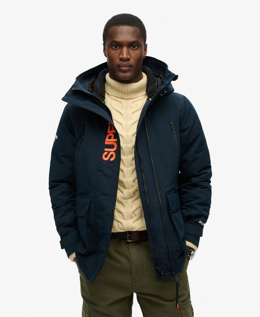 Hooded Ultimate Embroidered Windbreaker | Eclipse Navy
