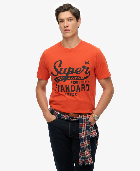 Standard Script Tee | Denim Co Rust Orange