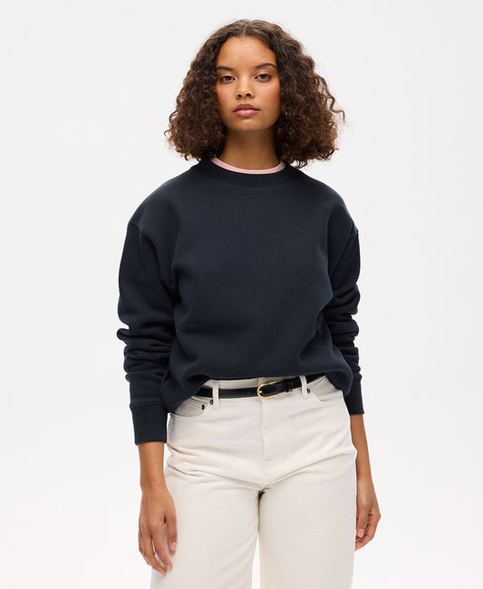 Essential Logo Crew Sweat | Eclipse Navy