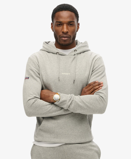 Plain Slim Fit Hoodie | Grey Marle
