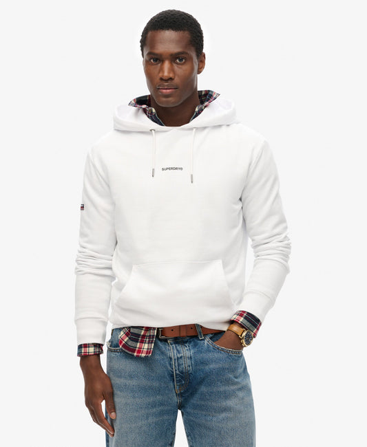 Plain Slim Fit Hoodie | Optic