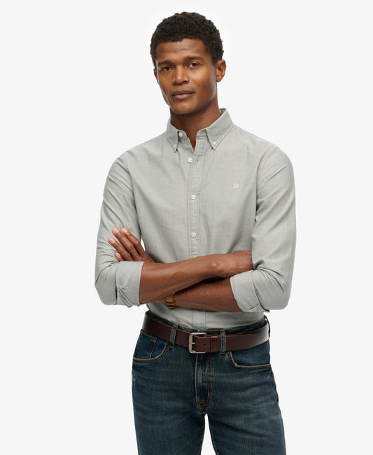 Classic Oxford Long Sleeve Shirt | Ice Green Chambray