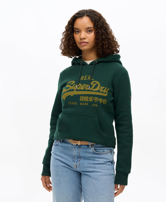 Vintage Logo Relaxed Hoodie | Enamel Green