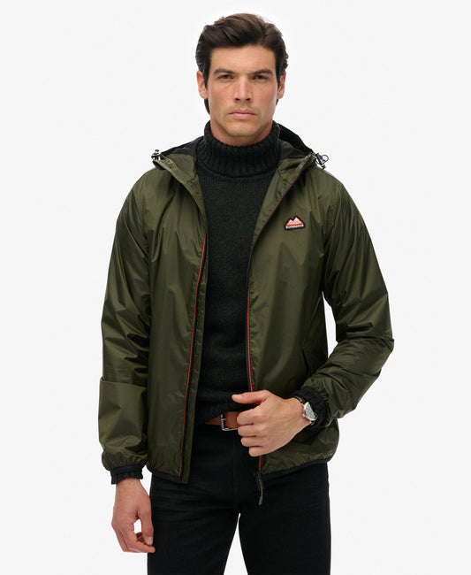 Essential Tri Windbreaker Jacket | Olive Night Green