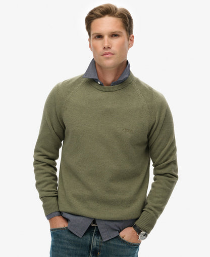 Wool Blend Jumper | Light Sage