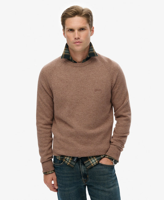 Wool Blend Jumper | Macadamia Brown Marle