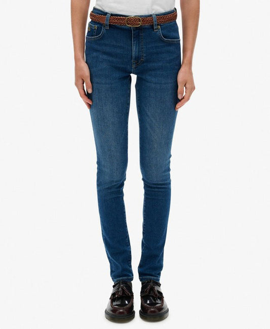 Mid Rise Skinny Jean | Deep Indigo Denim 30