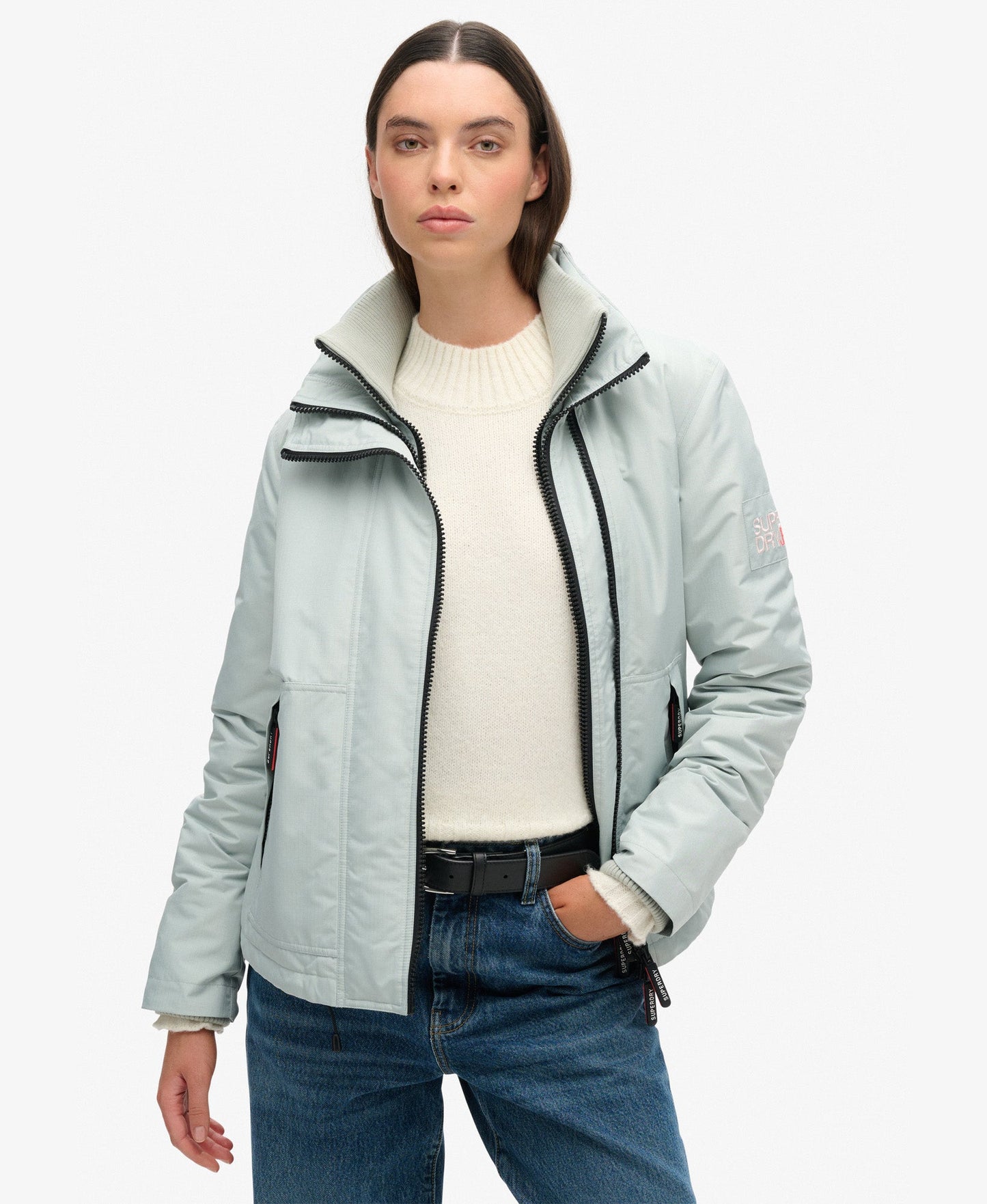 Mountain Windbreaker Slim Fit Jacket | Puritan Grey