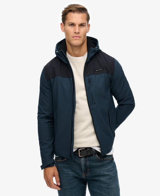 Hooded Softshell Tech Trekker | Flex Navy