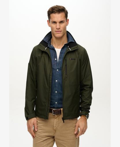 Non Hooded Logo Windbreaker | Surplus Goods Olive Green