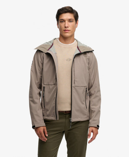Hooded Softshell Trekker Jacket | Fort Taupe