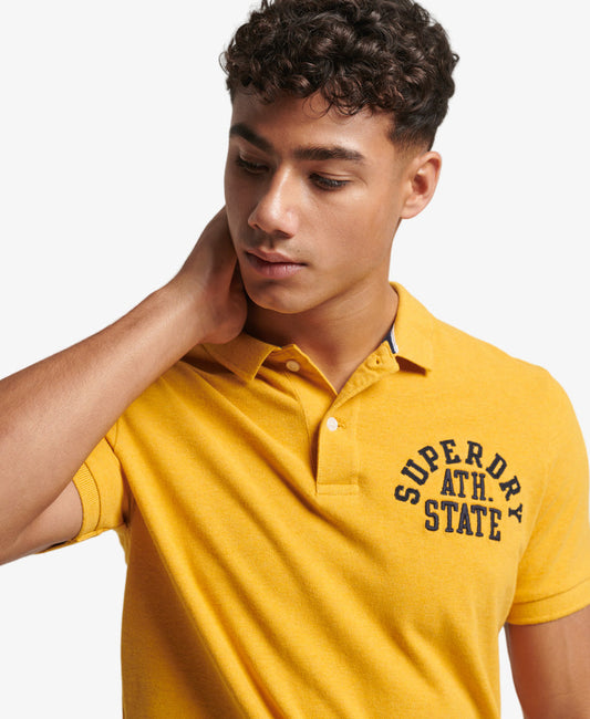 Applique Classic Fit Polo | Turmeric Marle