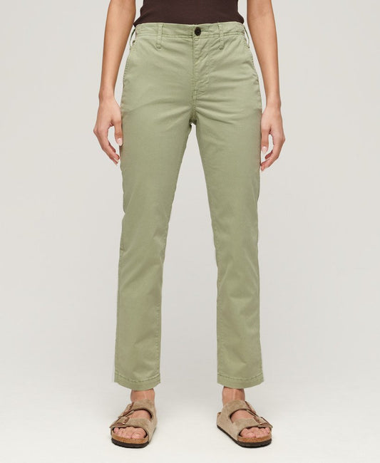 Mid Rise Chino | Dusty Mint Green