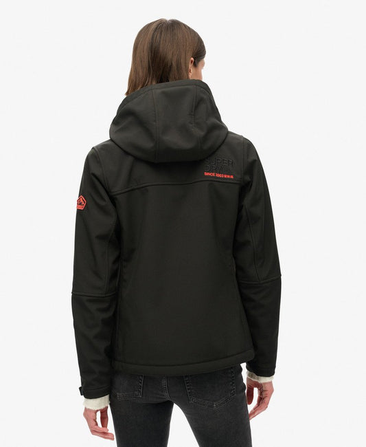 Hooded Classic Trekker Slim Fit Jacket | Black