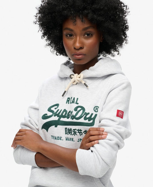 Embroidered Vintage Logo Graphic Hoodie | Ice Marle