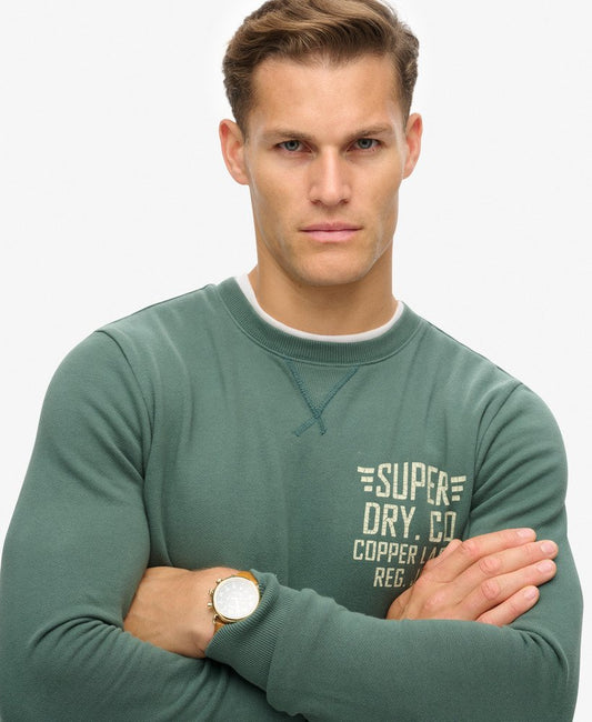 Copper Label Graphic Crew | Drius Green