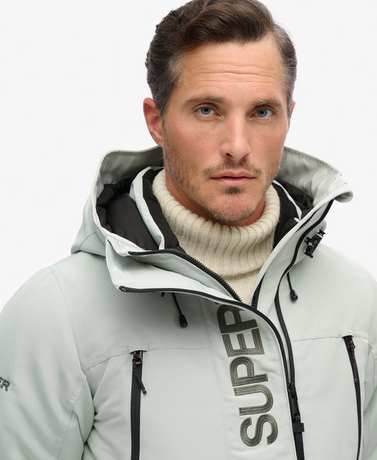 Hooded Ultimate Embroidered Windbreaker | Puritan Grey