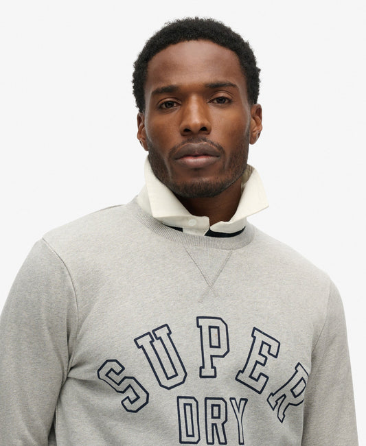 Athletic Printed Sweatshirt | Athletic Grey Marle