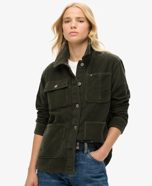 Corduroy Chore Jacket | Army Khaki