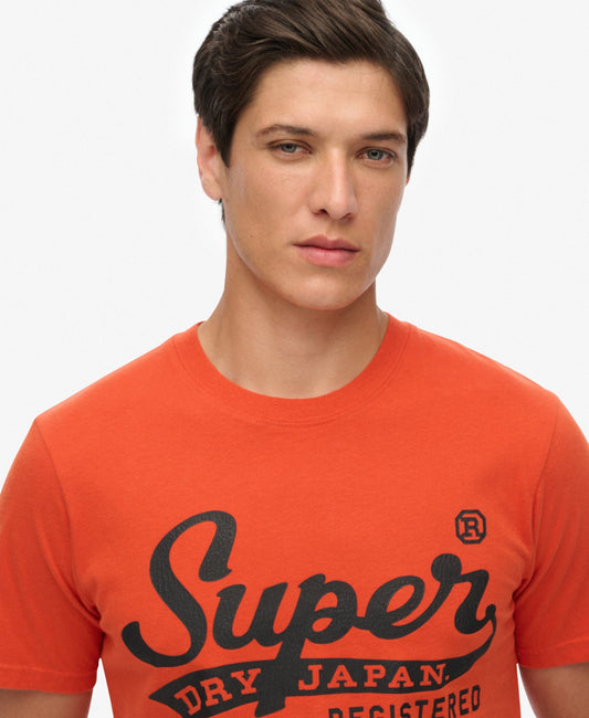 Standard Script Tee | Denim Co Rust Orange