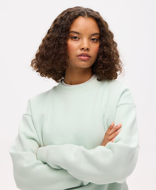 Essential Logo Crew Sweat | Surf Spray Green