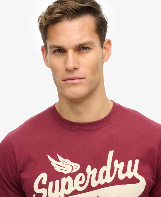 Flyers Script Tee | Port Red